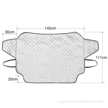 Utilisation pratique du couvercle de voiture imperméable de la grêle hivernale